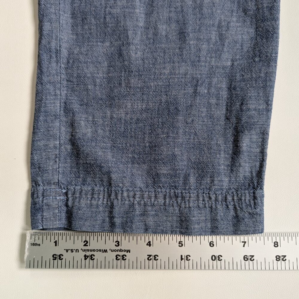 Gap Girlfriend Khaki's High Rise Size 4 Chambray Blue - Picture 8 of 9
